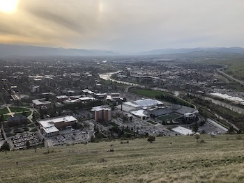 Sunset over smokey Missoula