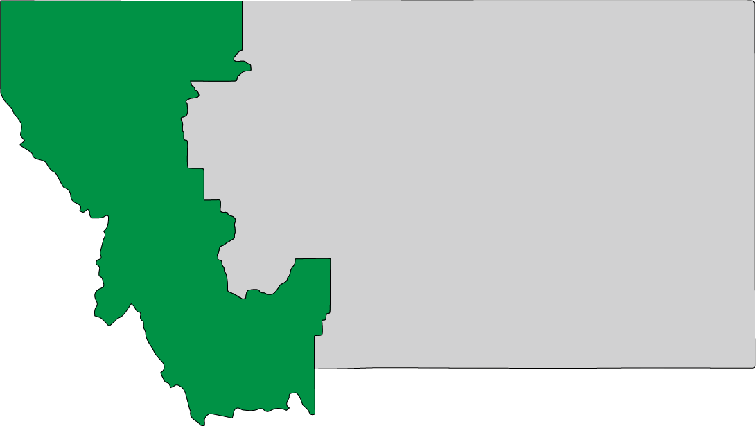 Outline of Montana's first congressional district