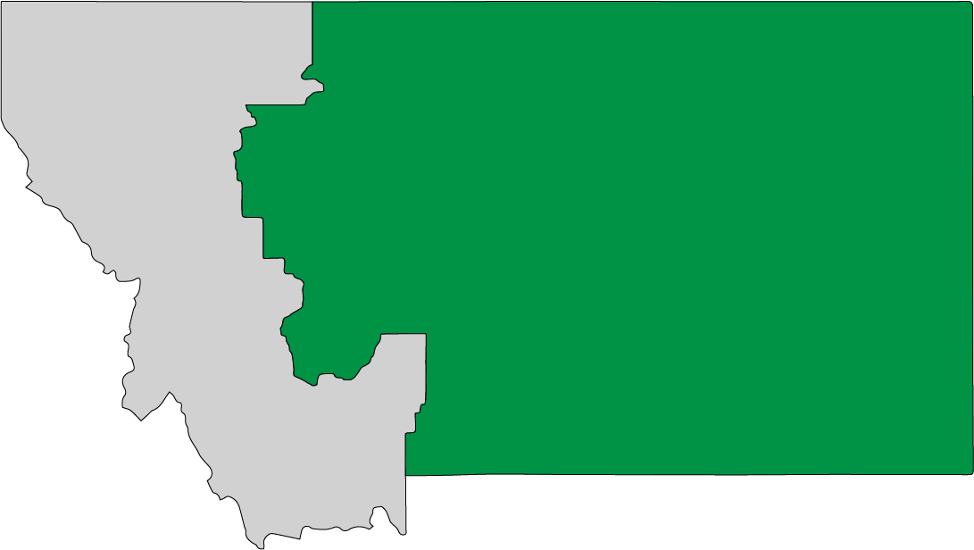 Outline of Montana's second congressional district